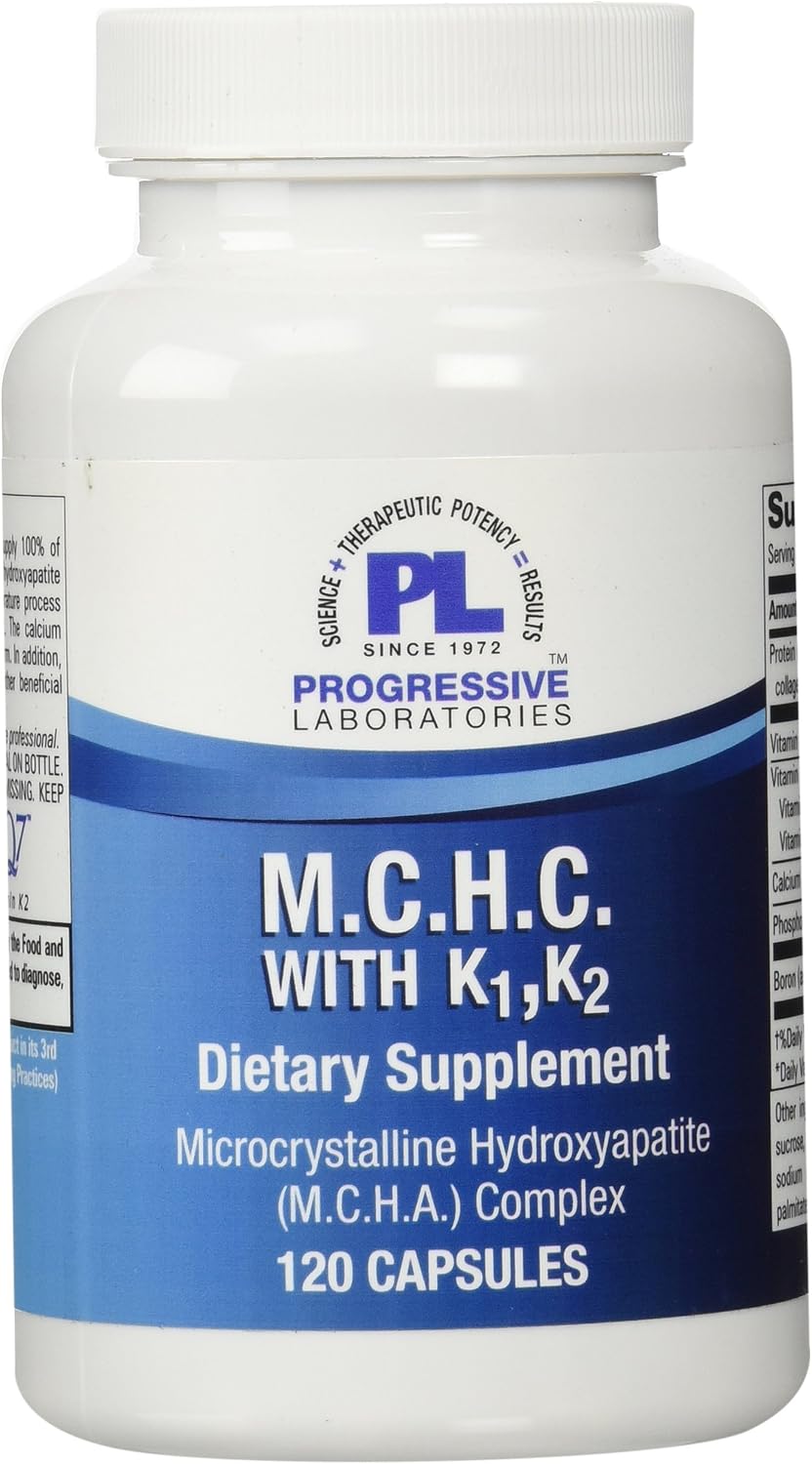 Progressive Labs MCHC with K1 and K2 Supplement, 120 Capsules - görsel 1