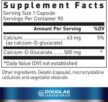Douglas Laboratories Calcium-D-Glucarate 500 mg – 90 Capsules