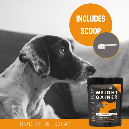 Buddy & Lola Dog Weight Gainer – Supplement for Weight Gain, Muscle Builder, High Calorie Food Topper