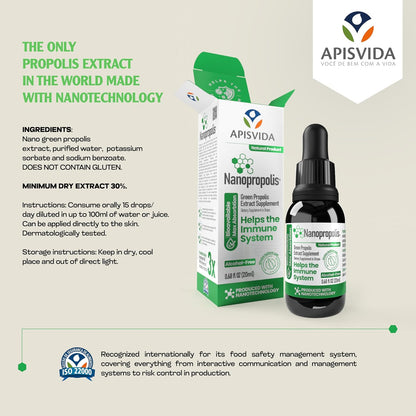 APIS VIDA Nanopropolis Red & Green Propolis Extract 20ml