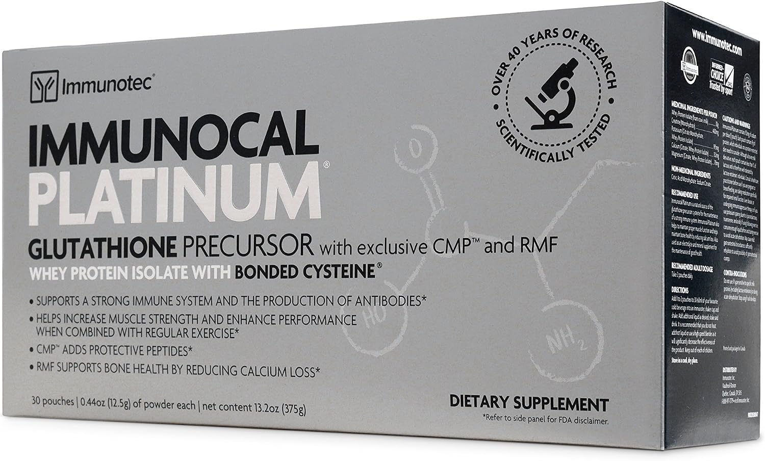 Immunocal Platinum (Box of 30 Sachets) – Redesigned Packaging - görsel 2