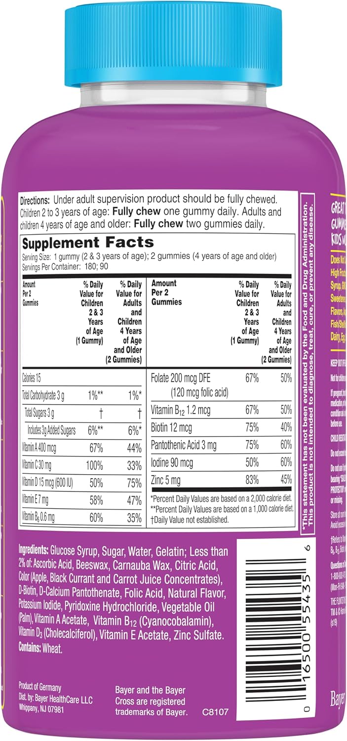 Flintstones Vitamins Complete Gummies, Children's Multivitamin Gummies, 180 Count - görsel 9