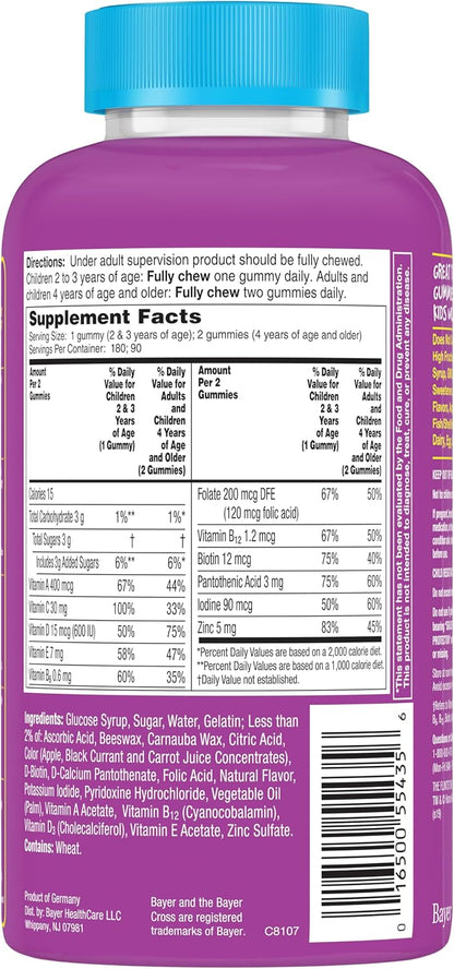 Flintstones Vitamins Complete Gummies, Children's Multivitamin Gummies, 180 Count