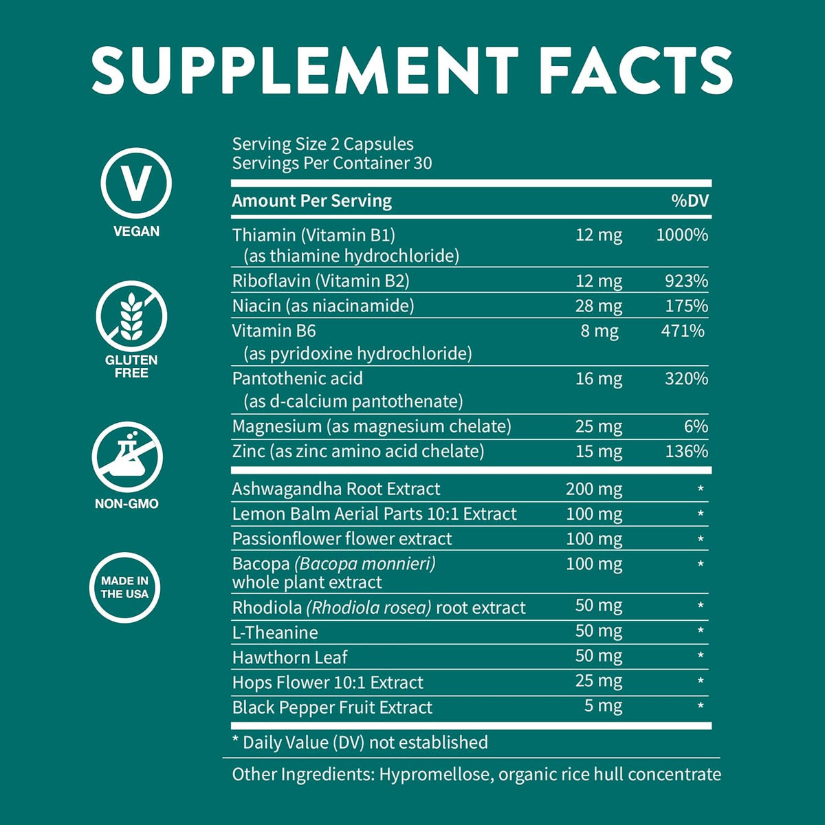 WellPath Zen Stress Relief Supplement + Mood Support (180 Capsules) - görsel 6