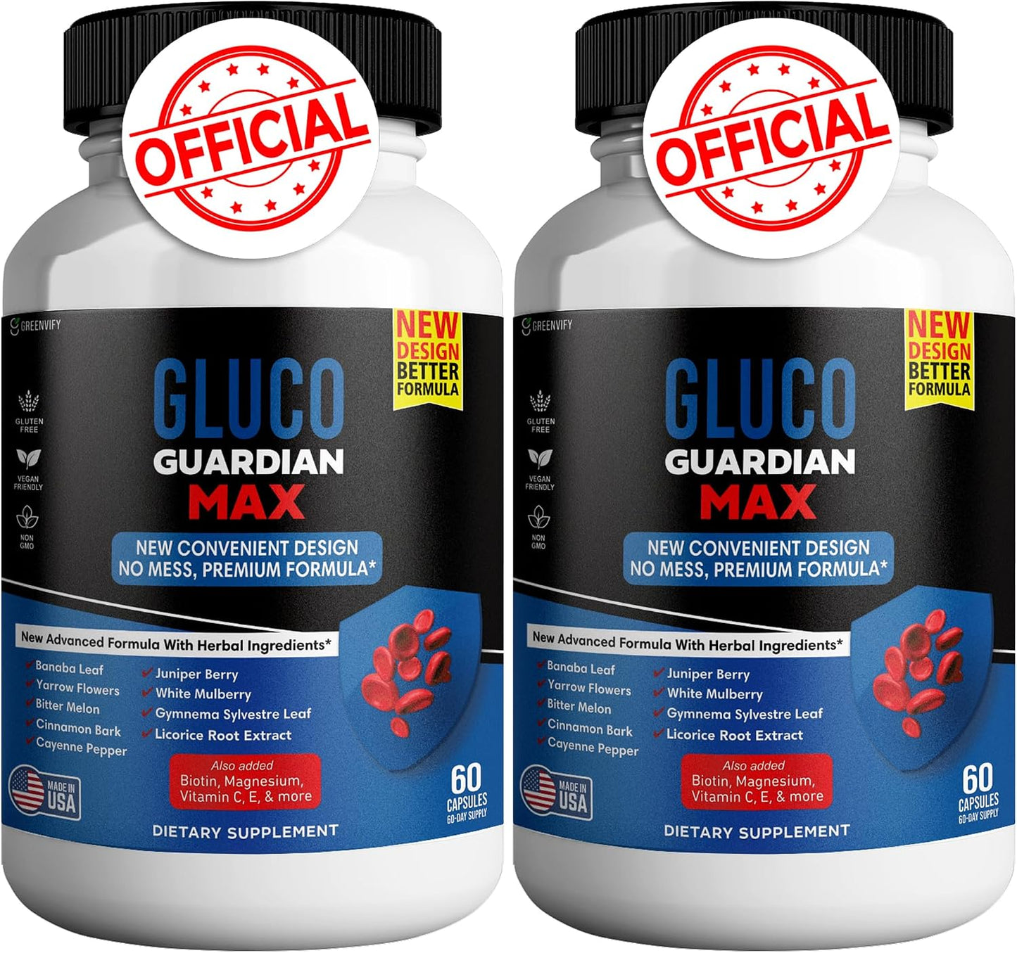 GREENVIFY Gluco Guardian Max Advanced Wellness Support Capsules – 120 Capsules - görsel 1