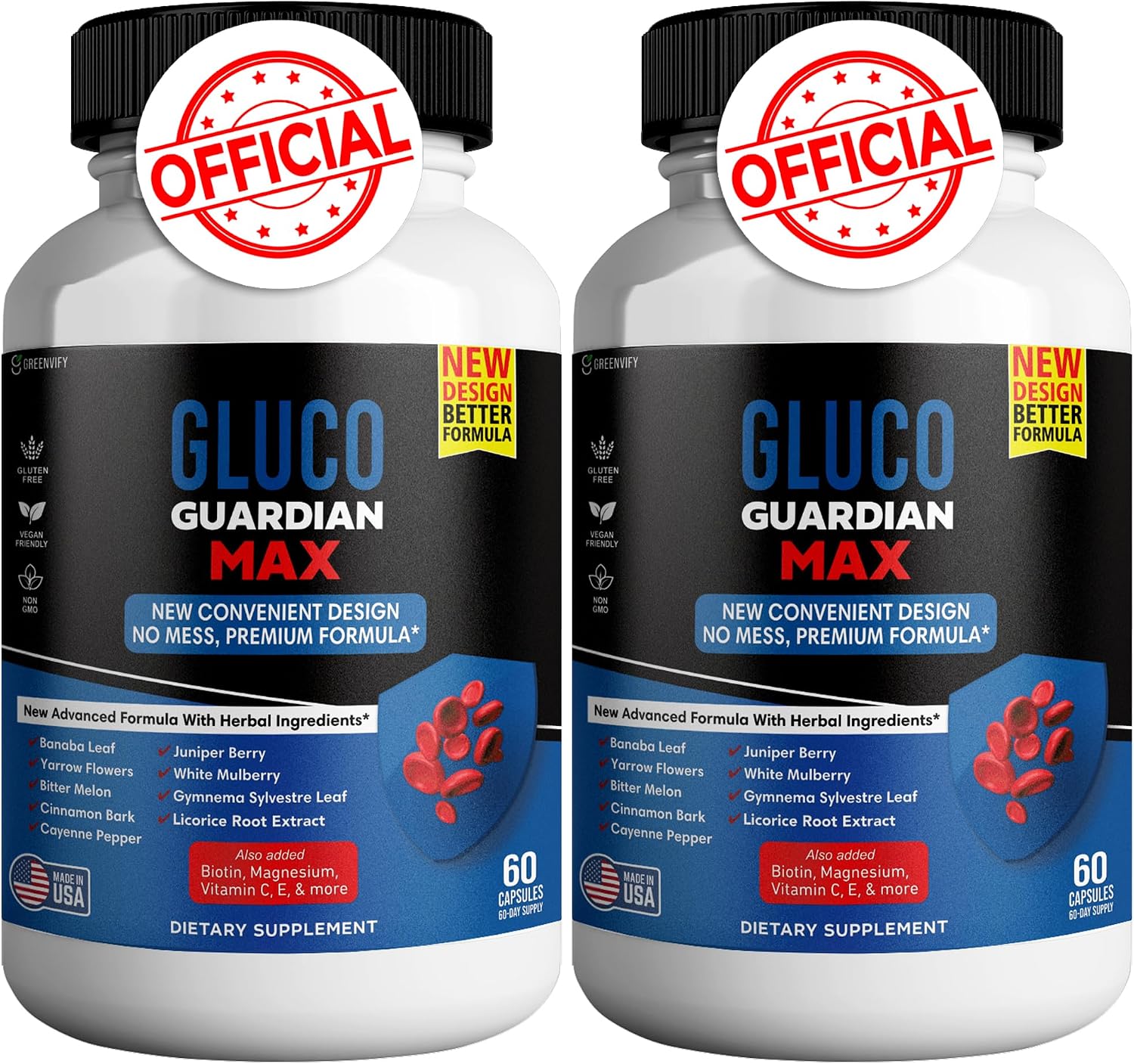 GREENVIFY Gluco Guardian Max Advanced Wellness Support Capsules – 120 Capsules - görsel 1