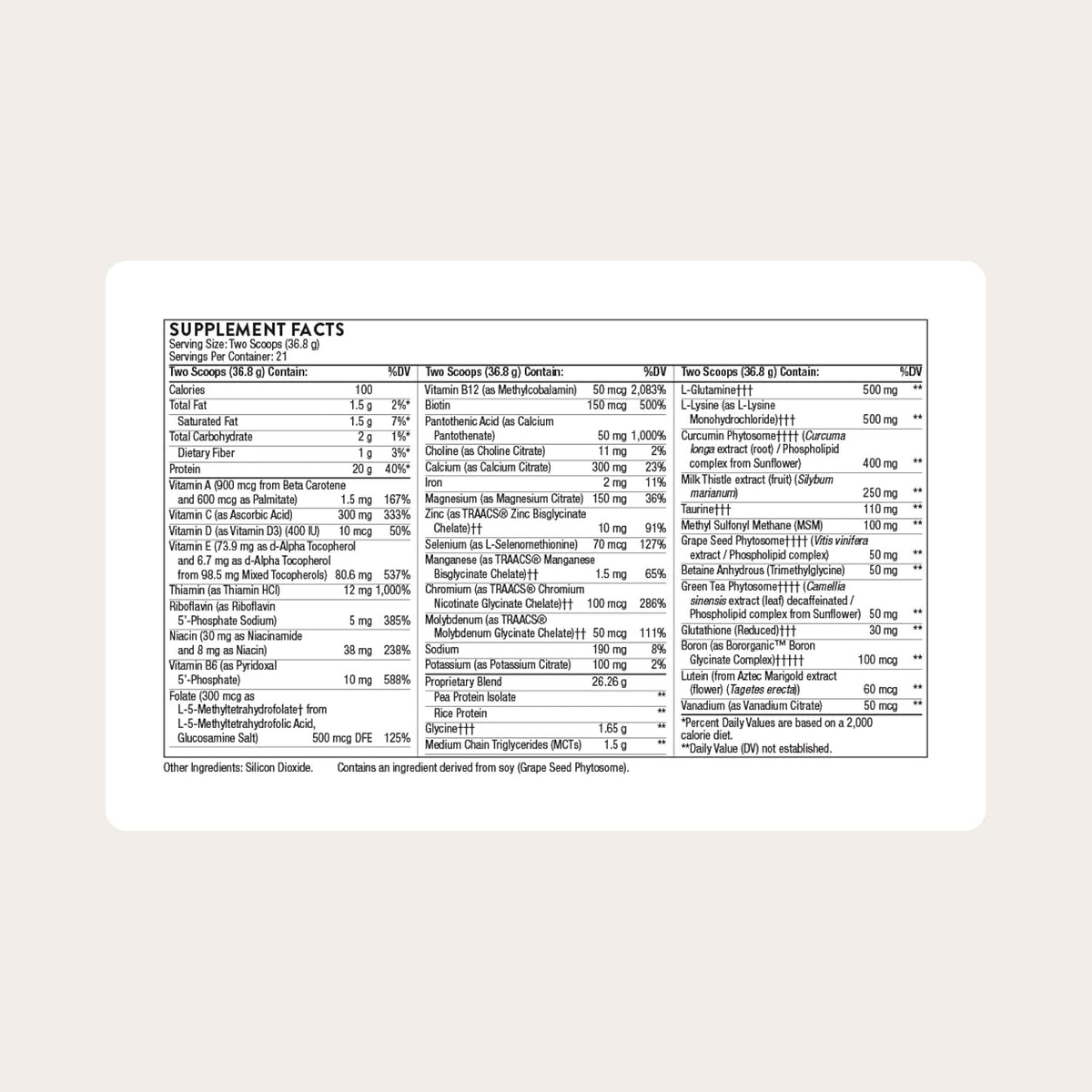 THORNE Mediclear Plus - Rice & Pea Protein Powder with Multivitamin & Mineral Profile - 21 Servings - görsel 2