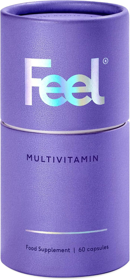 FEEL Daily Multivitamin with 32 Active Ingredients – 60 Capsules | Vegan & Bioavailable