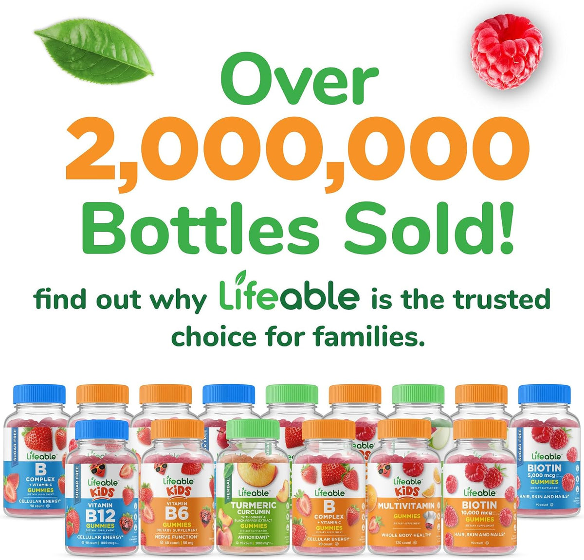 Lifeable Sugar Free Vitamin B12 Gummies - 1000 mcg - Strawberry Flavour - 90 Gummies - görsel 7