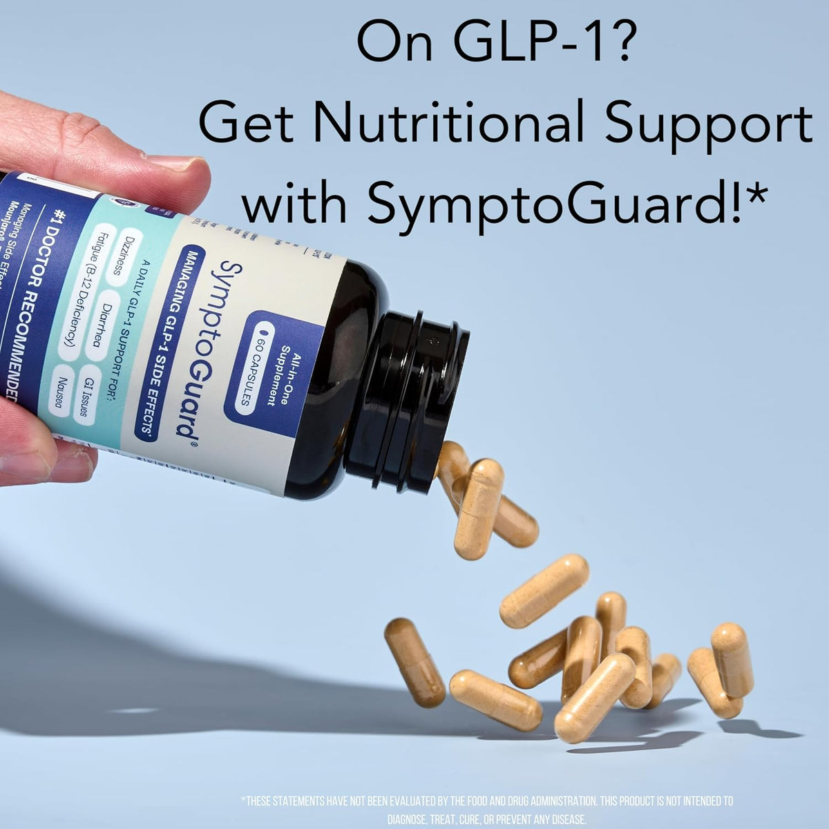 SymptoGuard Natural GLP-1 Supplement Support – 60 Capsules - görsel 6