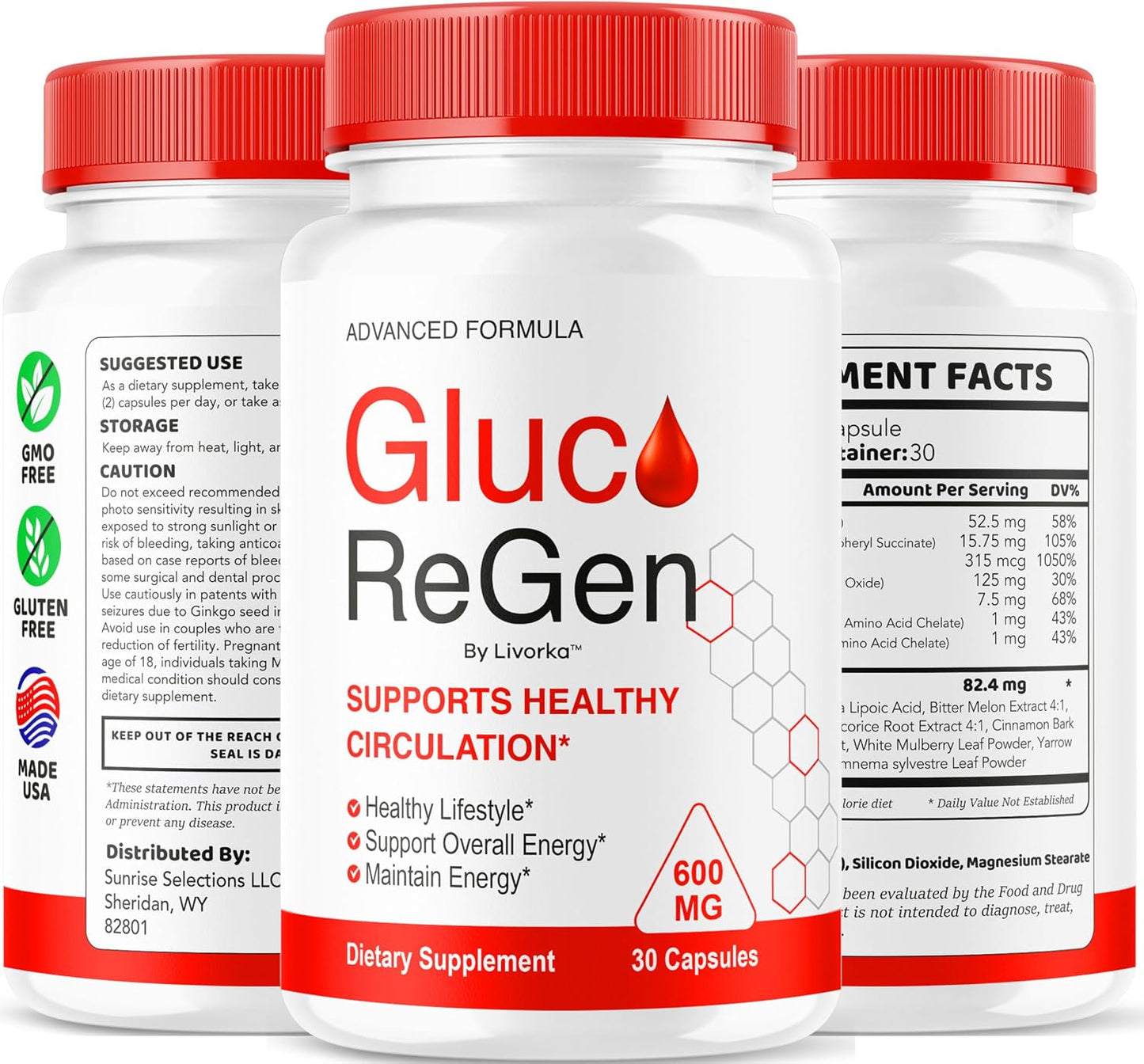 GlucoRegen Capsules – Premium Advanced Support Formula (Pack of 5, 150 Capsules) - görsel 8