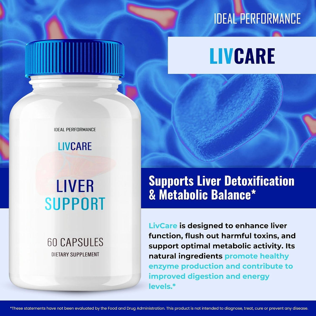 LivCare Capsules - Official LivCare Advanced Supplement Capsules - Maximum Strength, All Natural - 60 Capsules - görsel 4