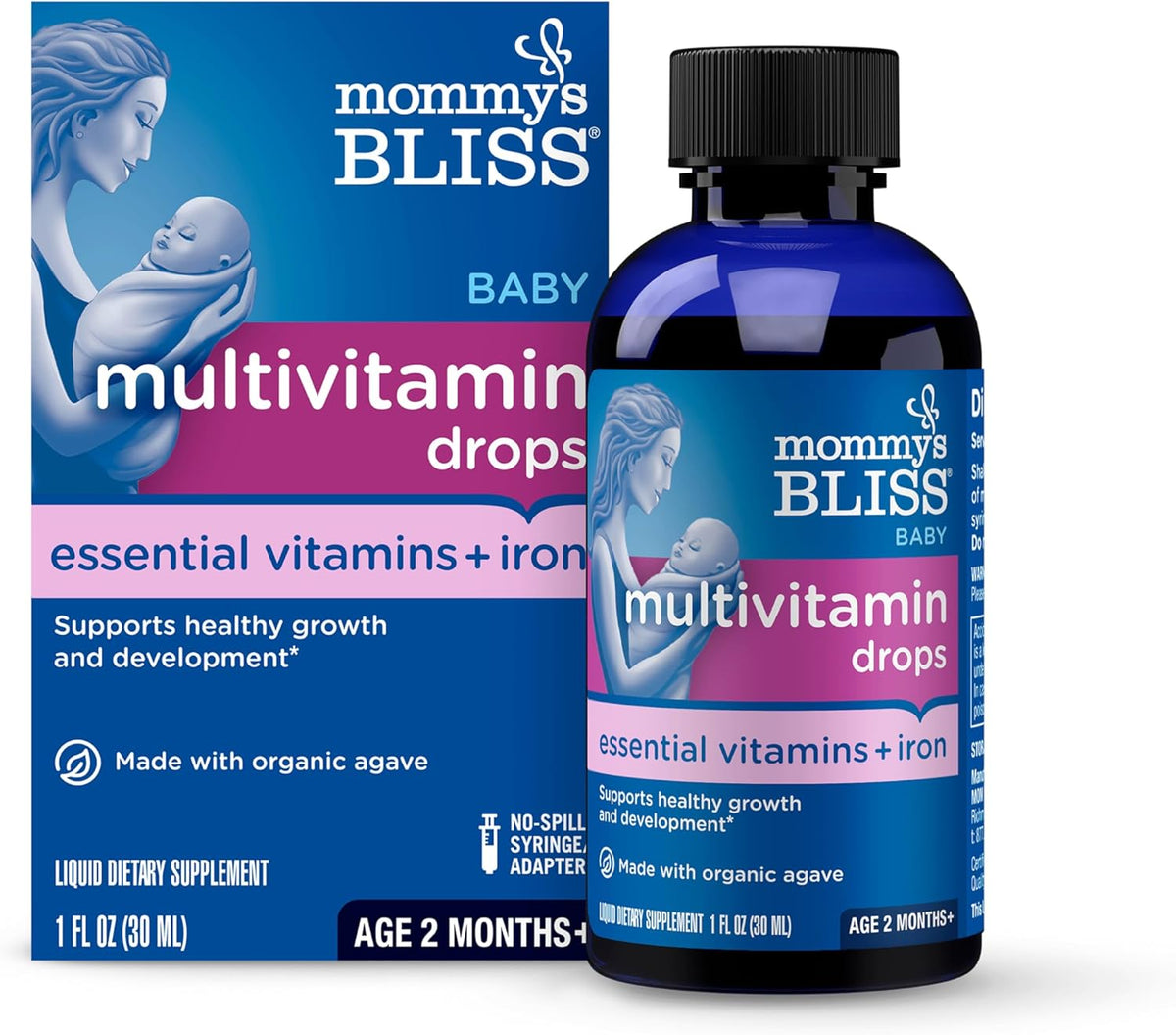Mommy's Bliss Baby Multivitamin + Iron Drops, 30 ml - görsel 1