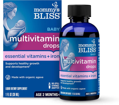 Mommy's Bliss Baby Multivitamin + Iron Drops, 30 ml