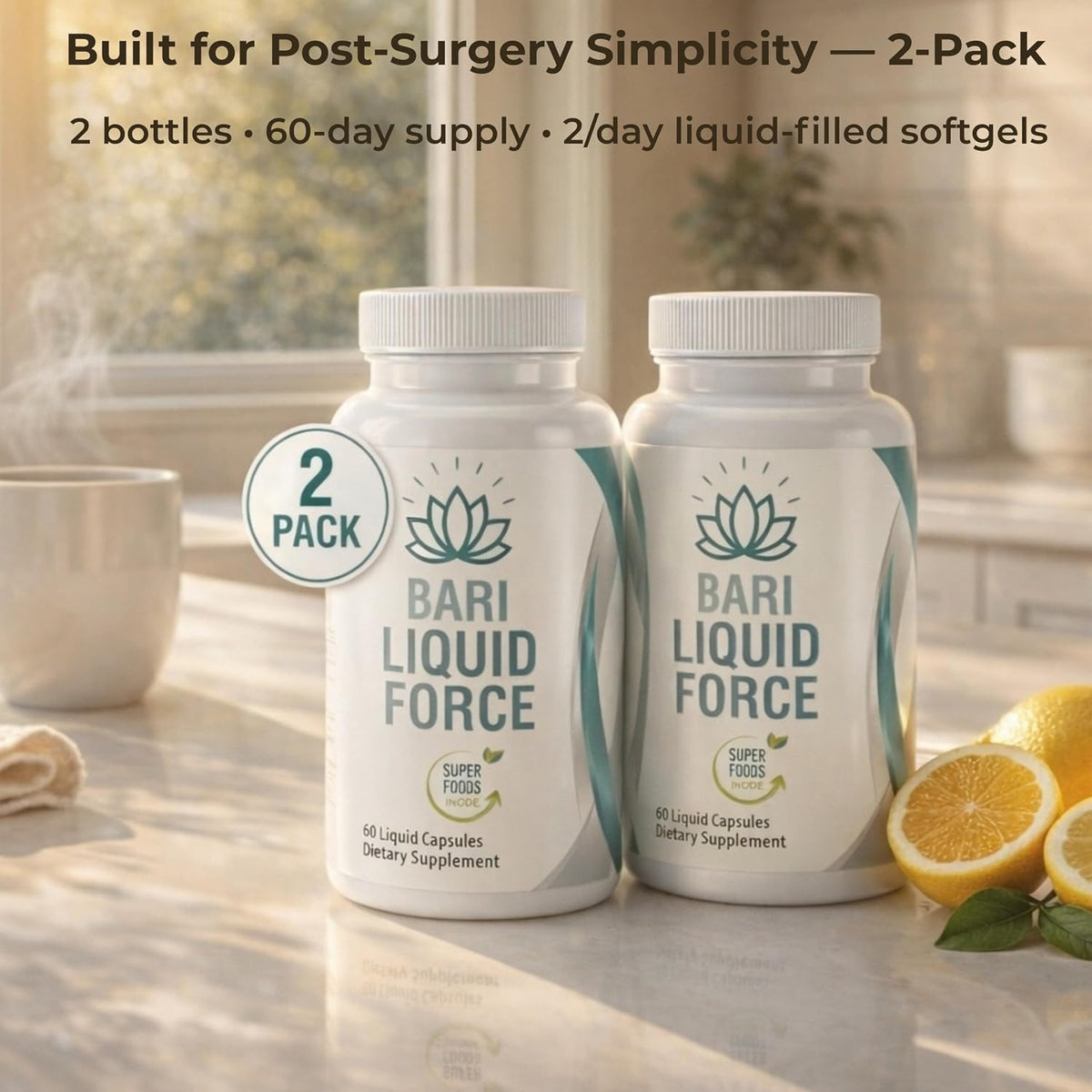 Universal Body Labs Bariatric Liquid Force Vitamin 2-Pack - görsel 2