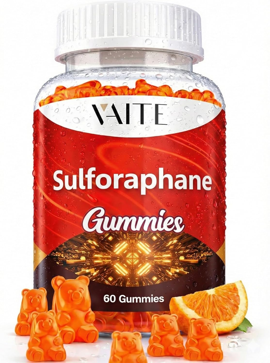 Sulforaphane Glucosinolate Supplement 100mg – Broccoli Seed Extract Gummies, Non-GMO, Gluten-free, 60 Count - görsel 1