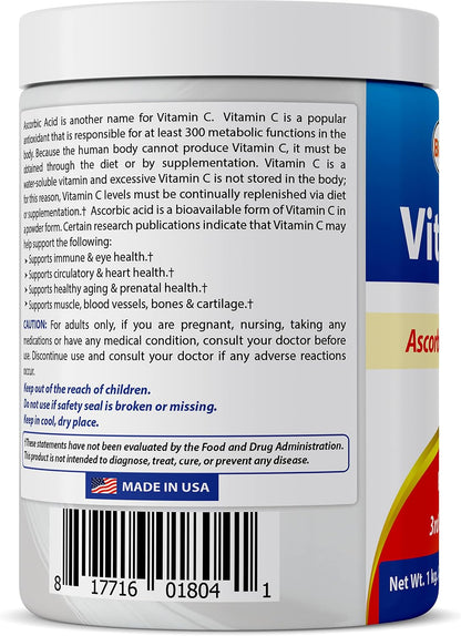Best Naturals 100% Pure Vitamin C Powder - Non-GM Ascorbic Acid, 454 g (Pack of 3) – Image 6