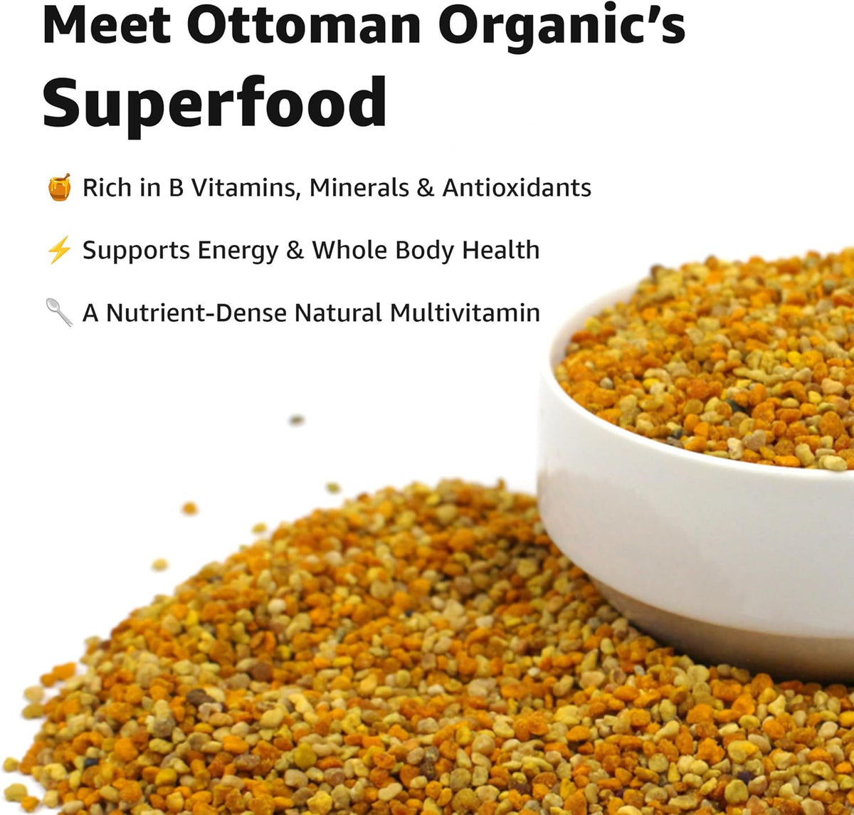Bee Pollen 200g | EU Organic Certified | Ottoman Organic - görsel 4