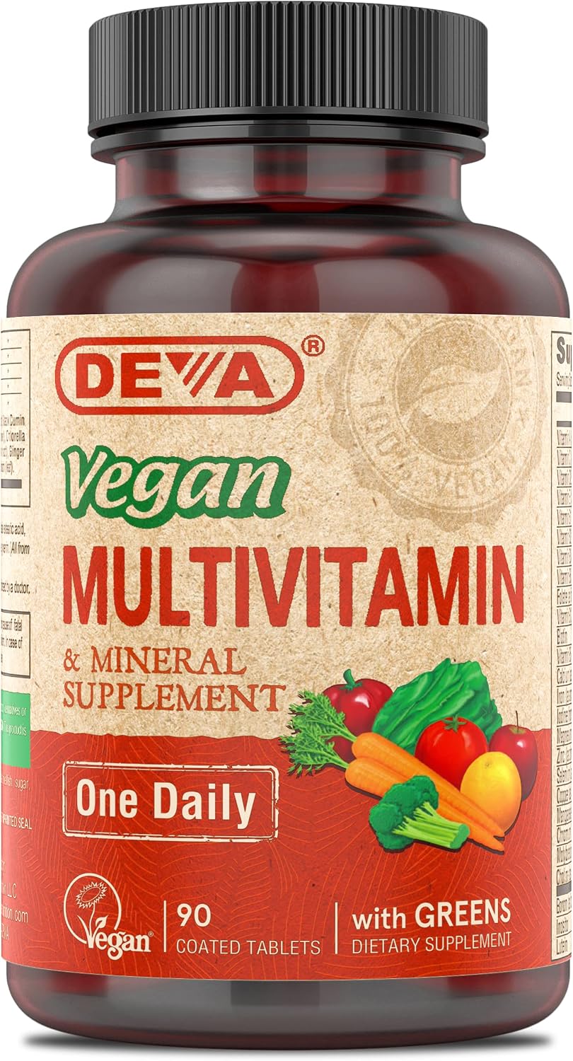 Deva Vegan Multivitamin and Mineral Supplement – Once-Daily Formula with Greens - görsel 1