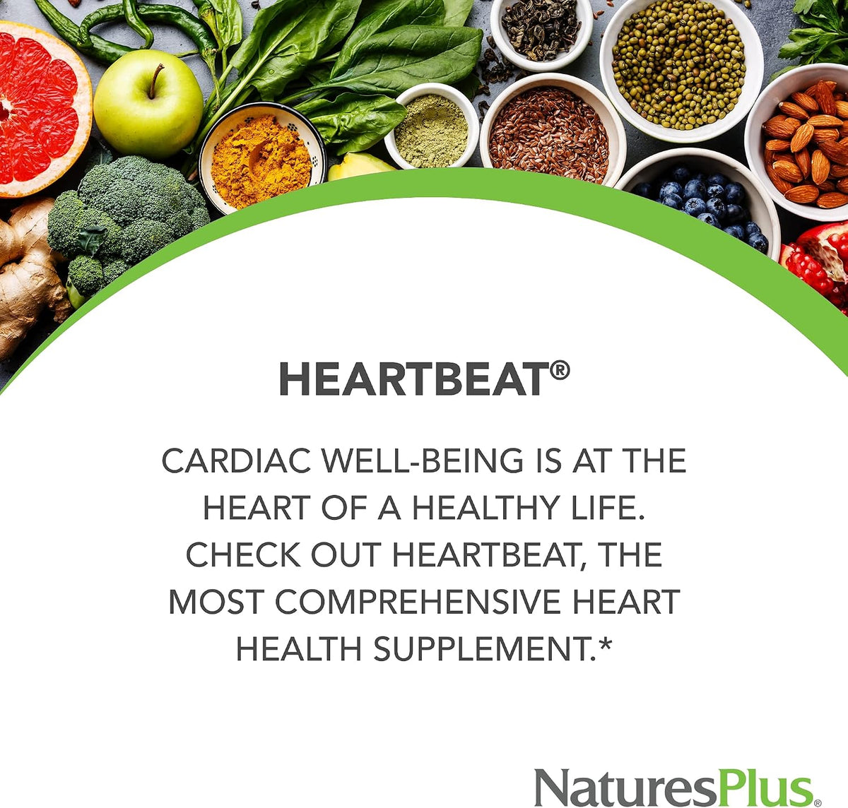NaturesPlus Heartbeat, 90 Tablets - Dietary Supplement with Vitamins, Minerals & Herbs - Vegetarian, Gluten-free - 30 Servings - görsel 2
