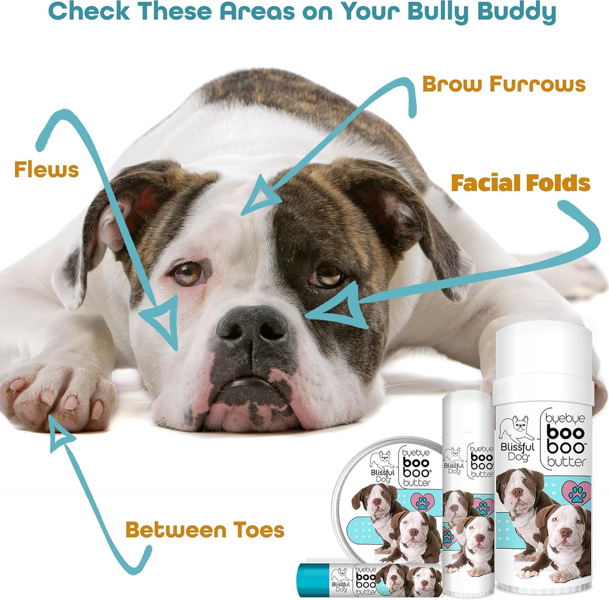 The Blissful Dog 14g Tube American Bulldog Booboo Butter - görsel 4