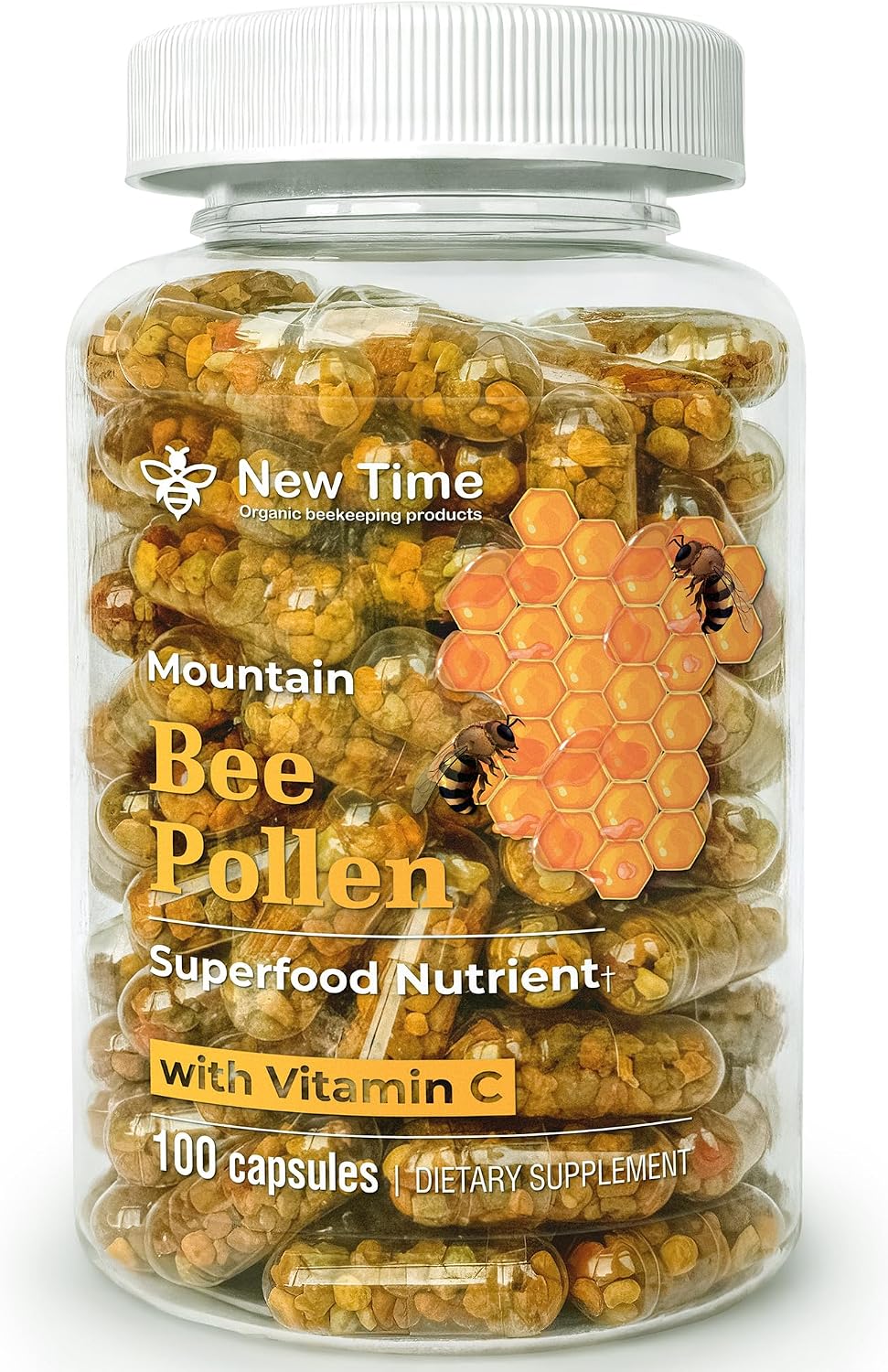 Bee Pollen Capsules – Organic Supplement for Energy and Vitality - görsel 1