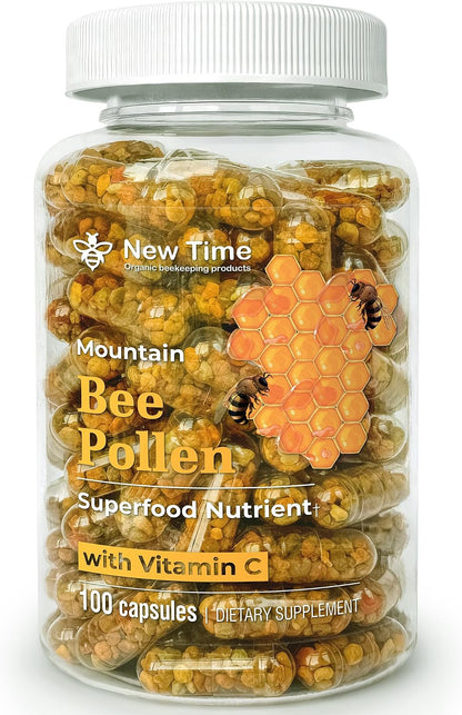 Bee Pollen Capsules – Organic Supplement for Energy and Vitality