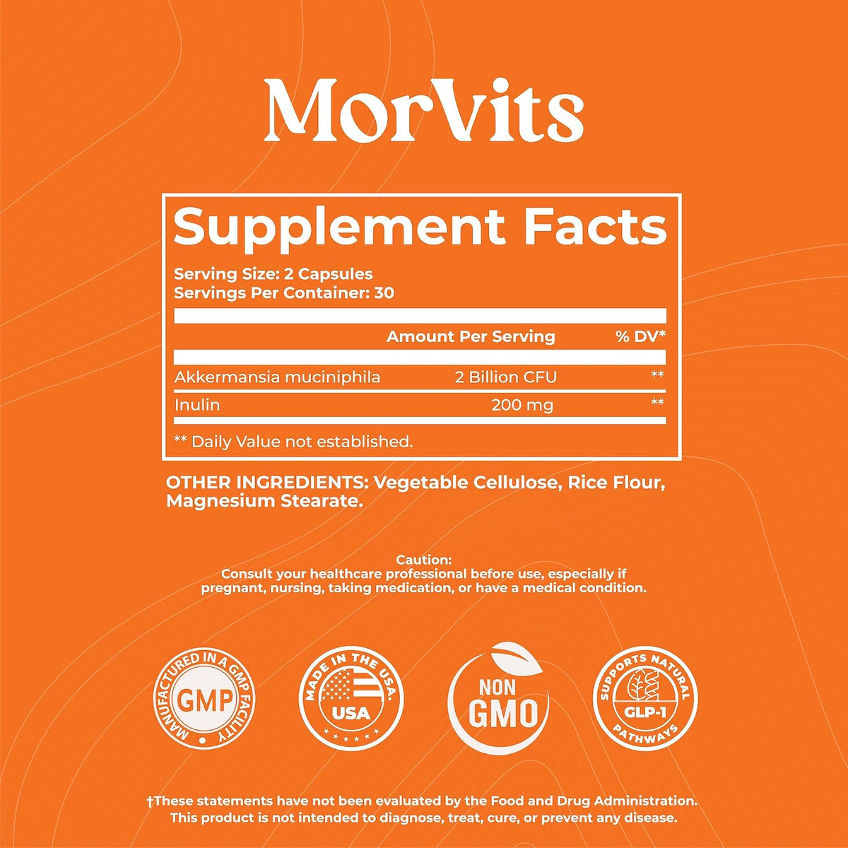 Morvits Akkermansia Probiotic with Prebiotic Fibre - 60 Capsules - görsel 8
