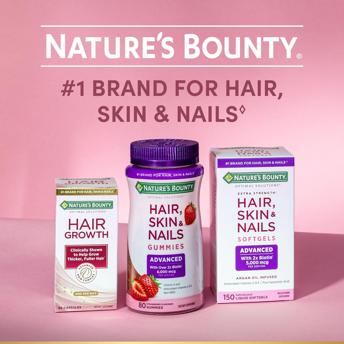 Nature's Bounty Optimal Solutions Women's Multivitamin, Immune and Cellular Energy Support, Bone Health, Raspberry Flavour, 80 Gummies, 40 Total Servings - görsel 6