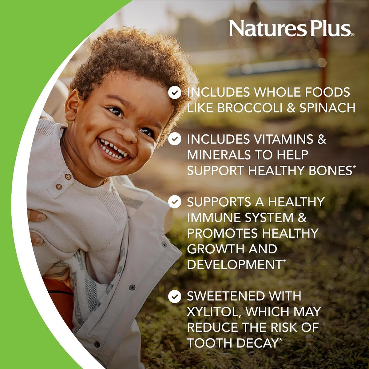 NaturesPlus Animal Parade Sugar-Free Children's Multivitamin - Assorted Cherry, Grape & Orange Flavours - Pack of 2, 90 Chewable Tablets - 90 Total Servings - görsel 4