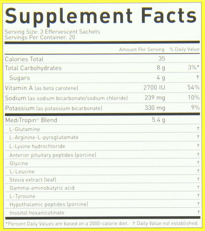 Meditropin – Anti-Ageing Amino Acid Supplement – Supports Night-time Recovery and Vitality – 60 Sachets