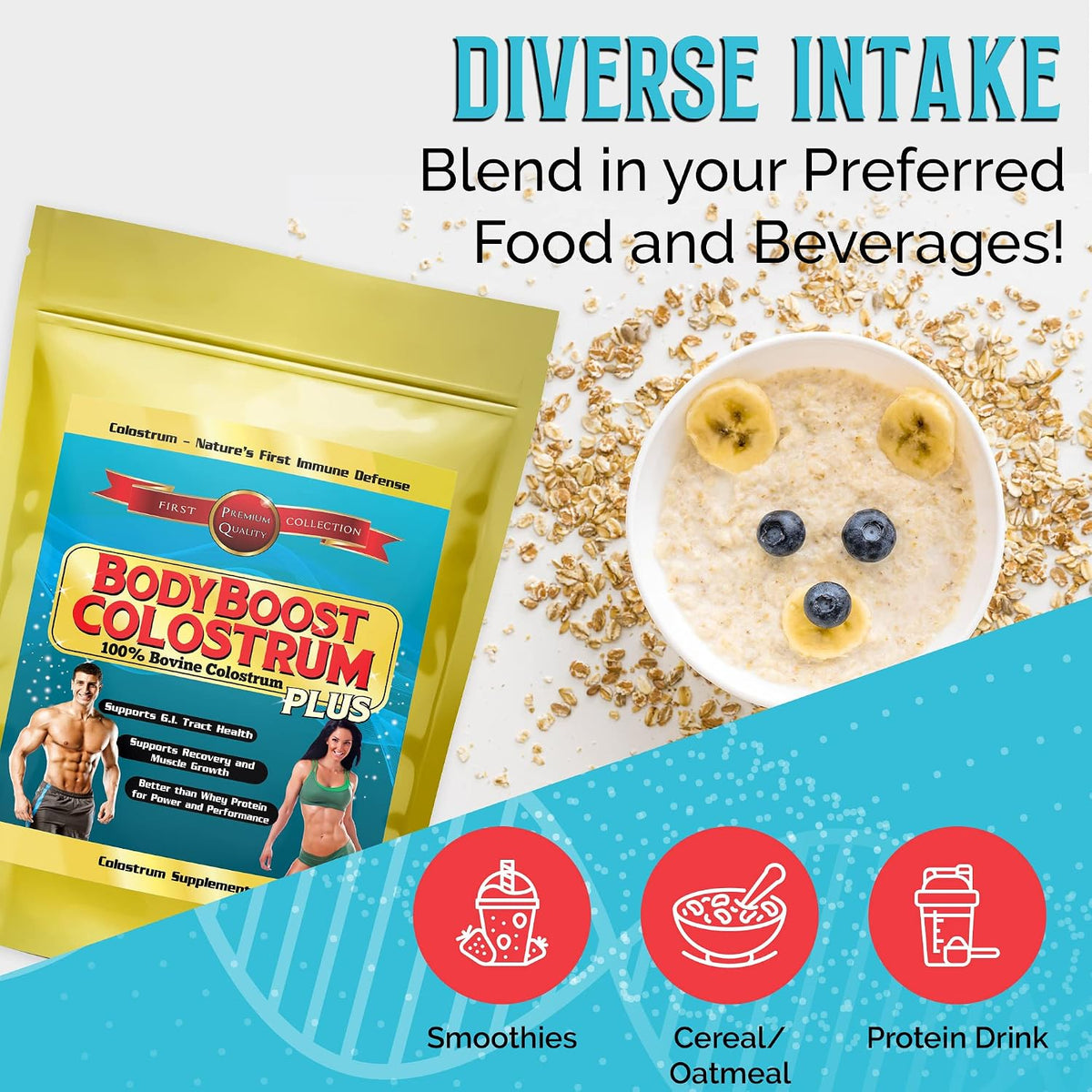 BodyBoost Colostrum Whole - 100% Bovine Colostrum Powder, 1 kg - görsel 6