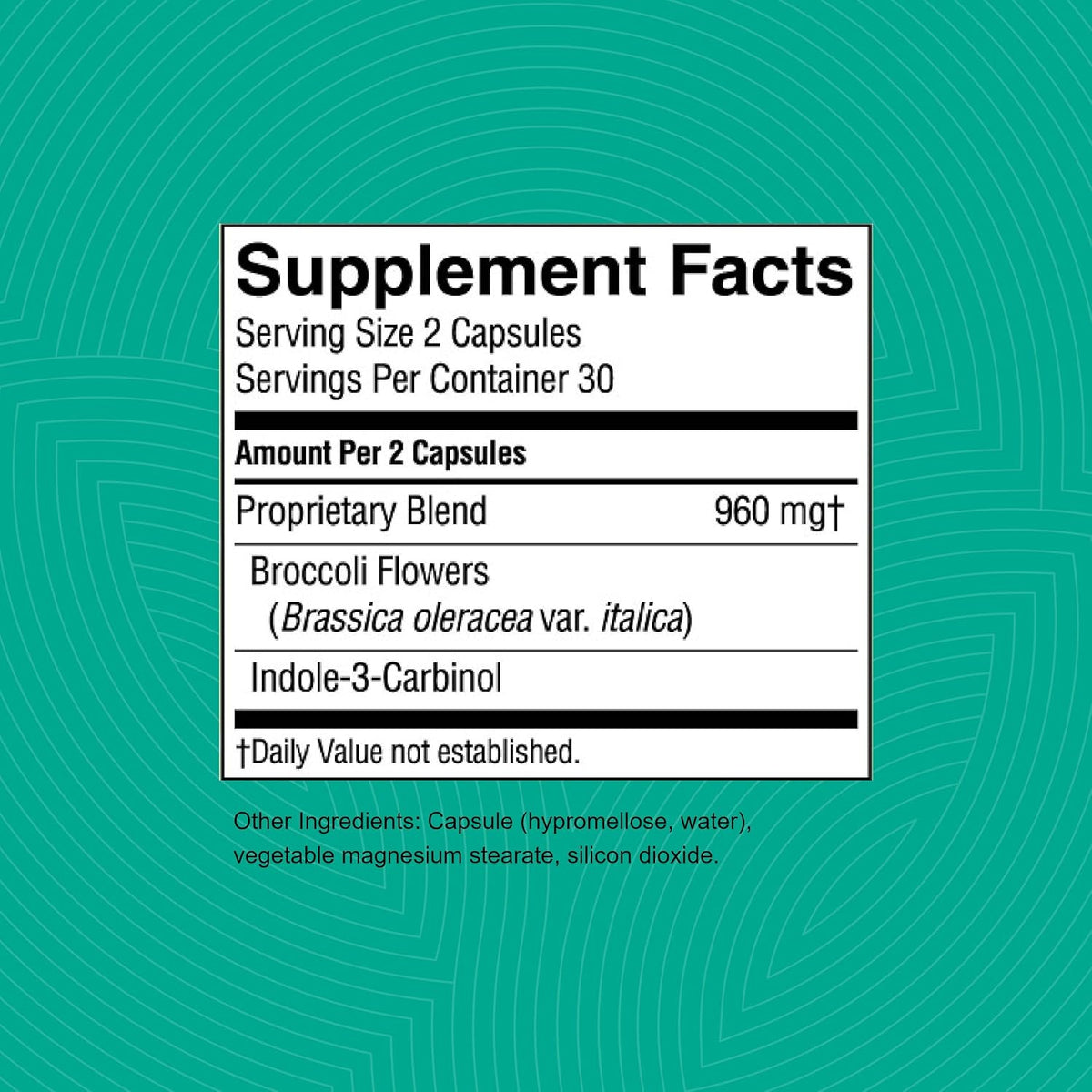Nature's Sunshine Indole-3-Carbinol Food Supplement, 60 Capsules - görsel 3