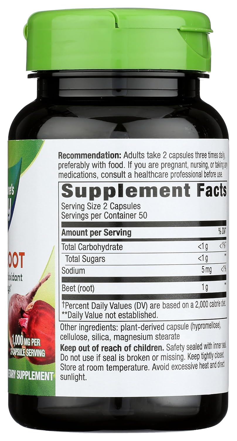 Nature's Way Beetroot Powder Capsules, 100 Count - görsel 6
