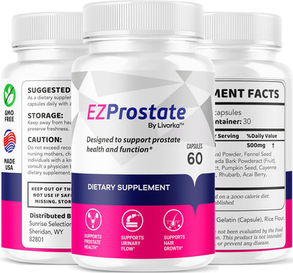 EZ Prostate Supplement (3 Pack) - 180 Capsules