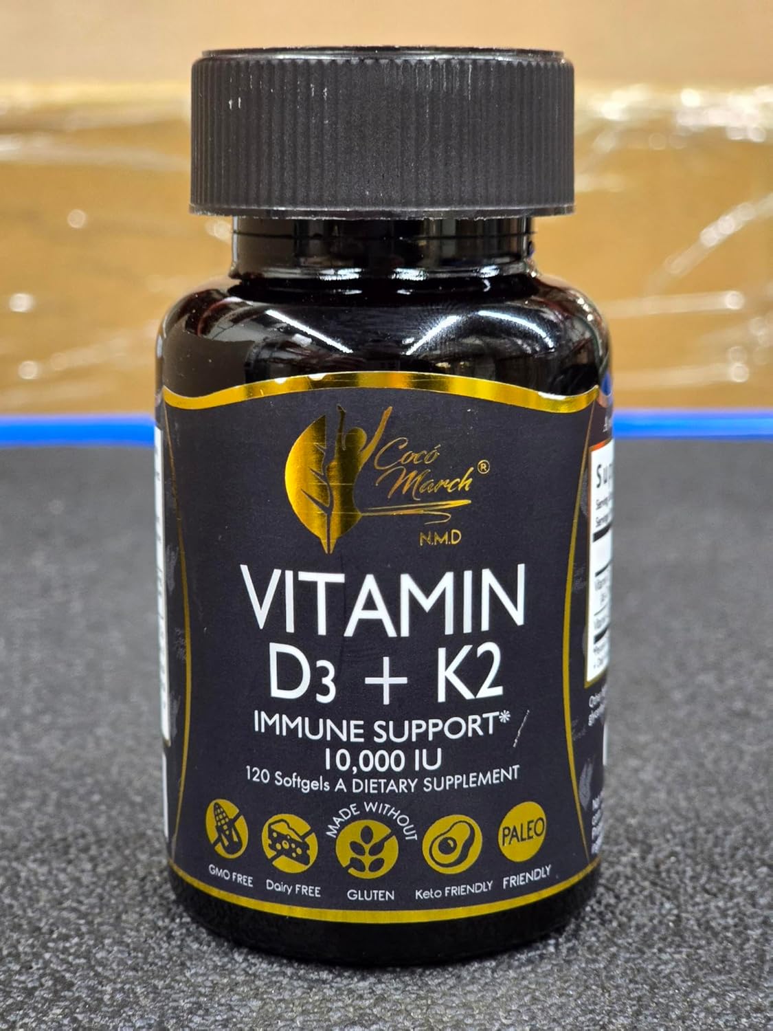 Cocó March N.M.D Vitamin D3+K2 10,000 IU - High Potency Supplement for Women & Men - görsel 2