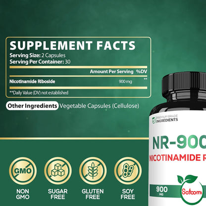 Satoomi NAD Supplement with Liposomal Nicotinamide Riboside – Cellular Energy & Repair, Vitality, Healthy Ageing – 60 Capsules for 30 Days