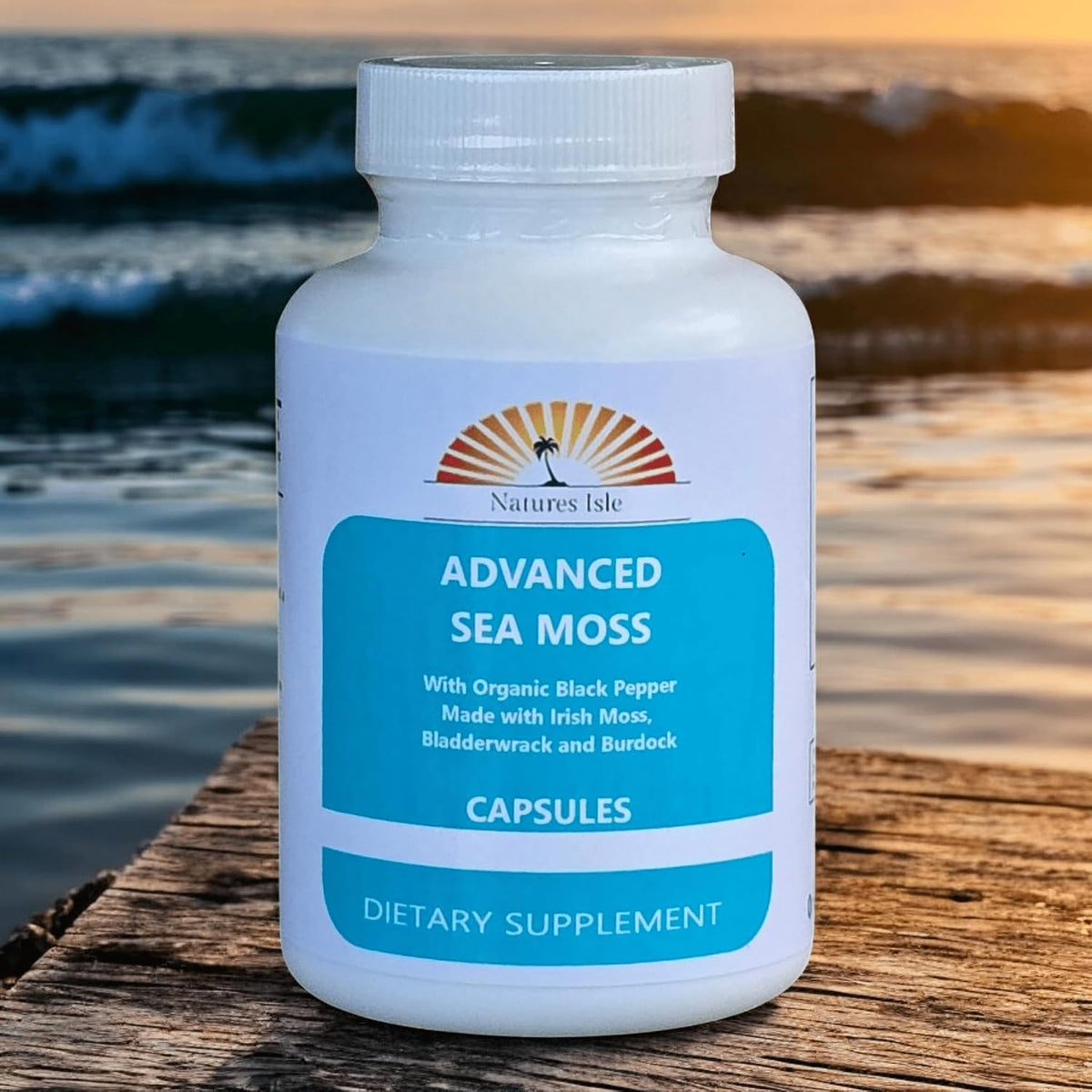 Herbal Island Advanced Sea Moss Capsules – 30 Capsules - görsel 1