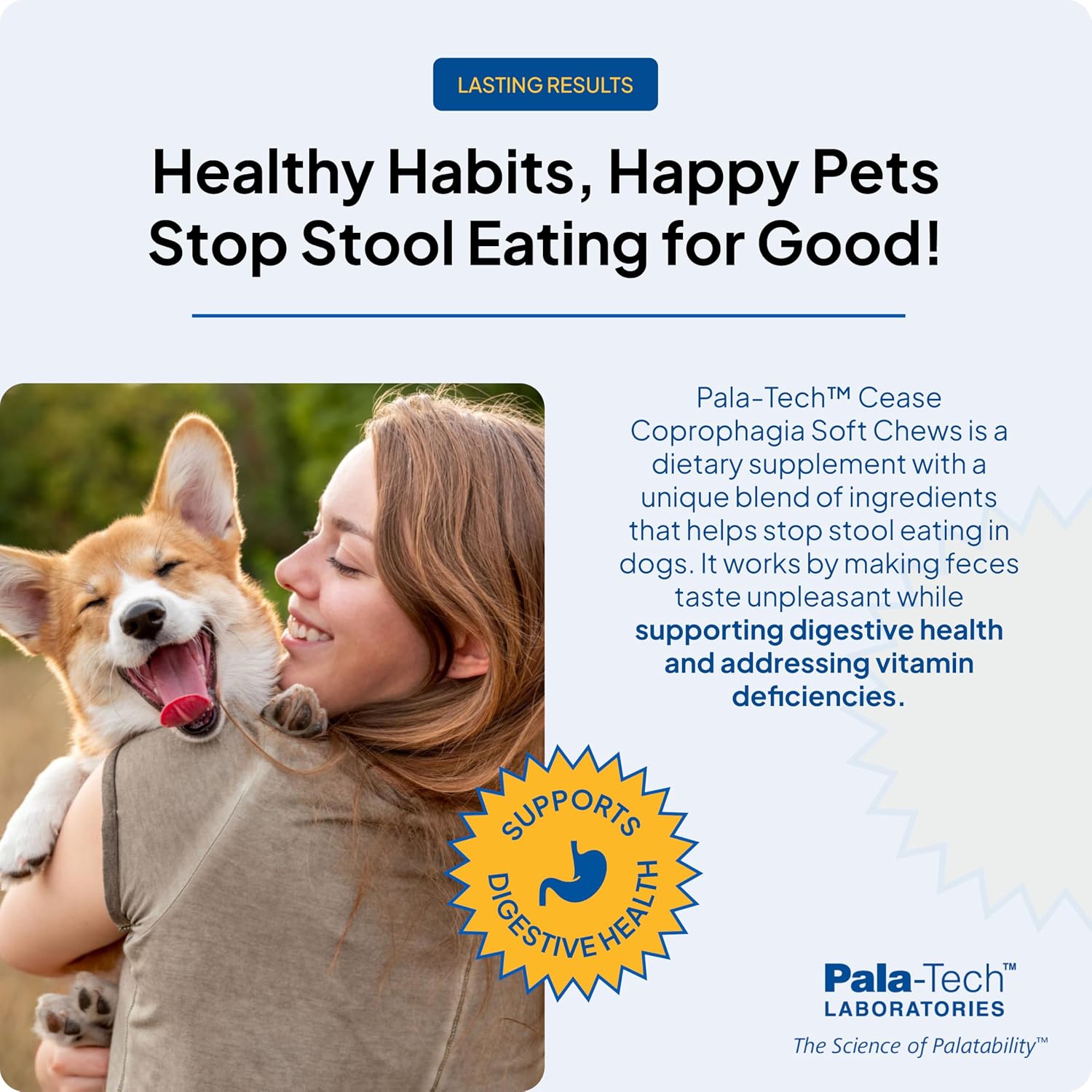 Pala-Tech Coprophagia Deterrent for Dogs – No Poo Chews, Beef Liver Flavour, 90 Soft Chews - görsel 3