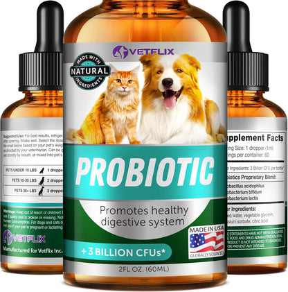 UTI and Kidney Support Liquid for Dogs, Cats, Puppies and Kittens, 60 ml