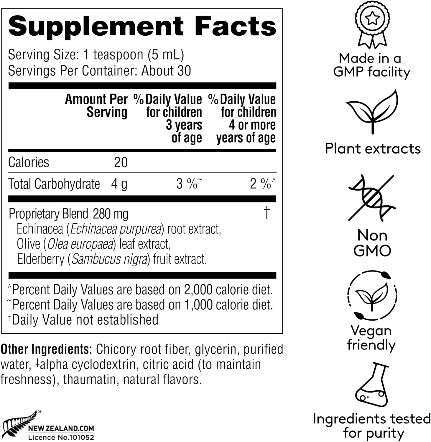 Harker Herbals Children's Immune & Wellbeing Herbal Syrup - Elderberry, Echinacea & Olive Leaf, 150 ml - görsel 2
