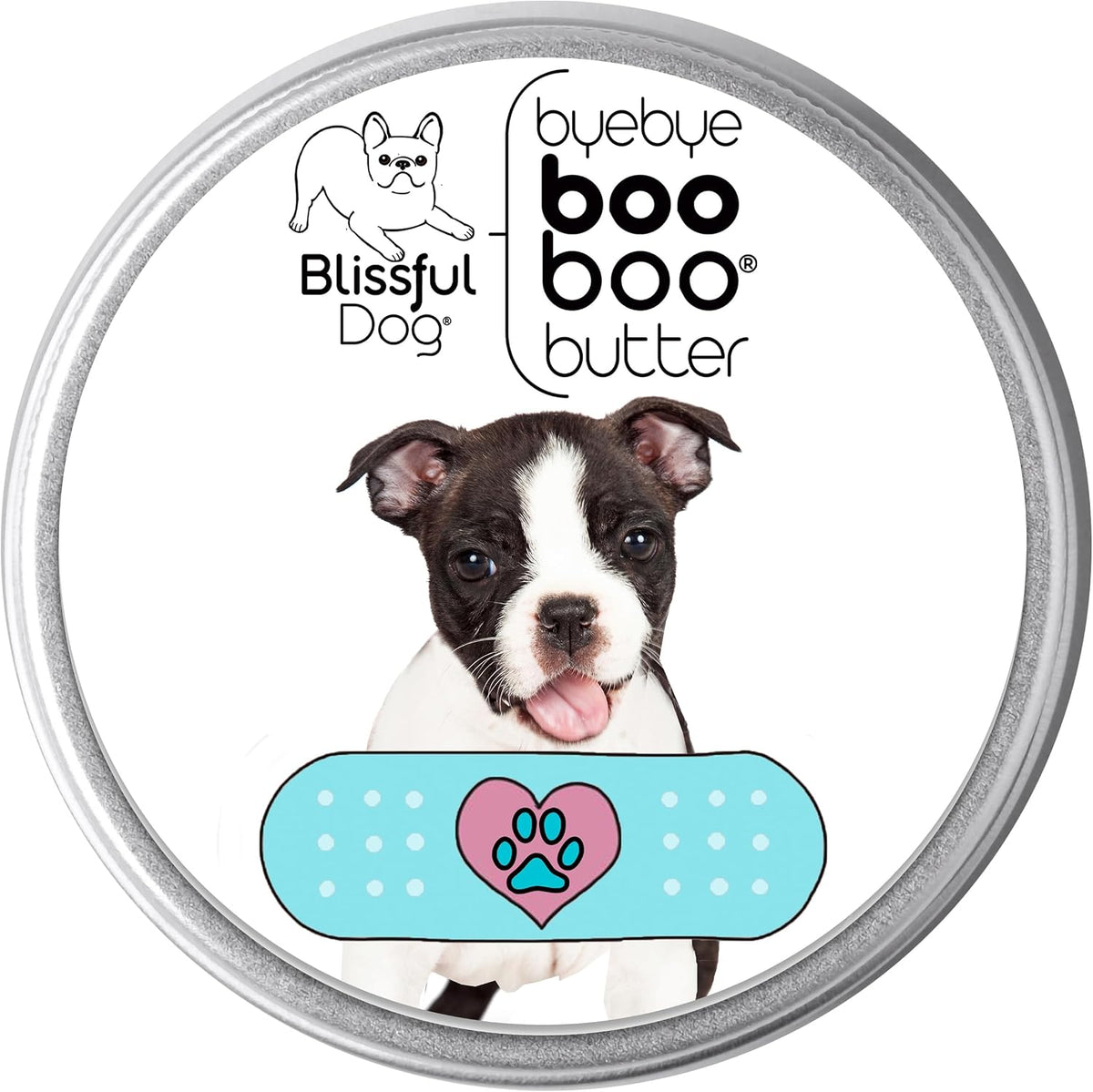 The Blissful Dog Boston Terrier Booboo Butter - 8 oz Tin - görsel 1