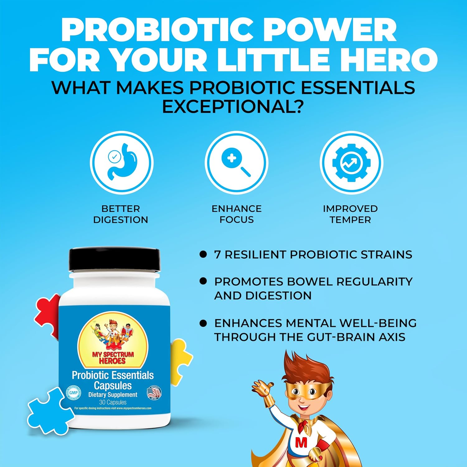 Probiotic Capsules for Digestive Health – 20 Billion CFUs, 7 Diverse Strains - görsel 3