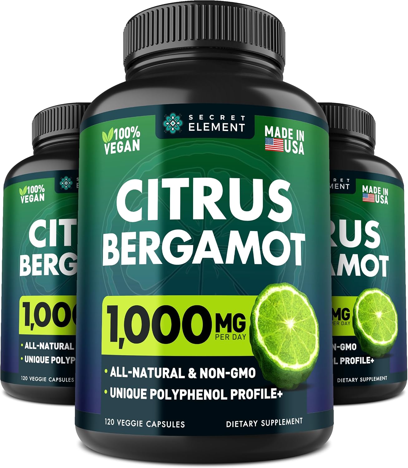 Citrus Bergamot Extract 1000mg – 240 Vegan Capsules (2-Pack) - görsel 8