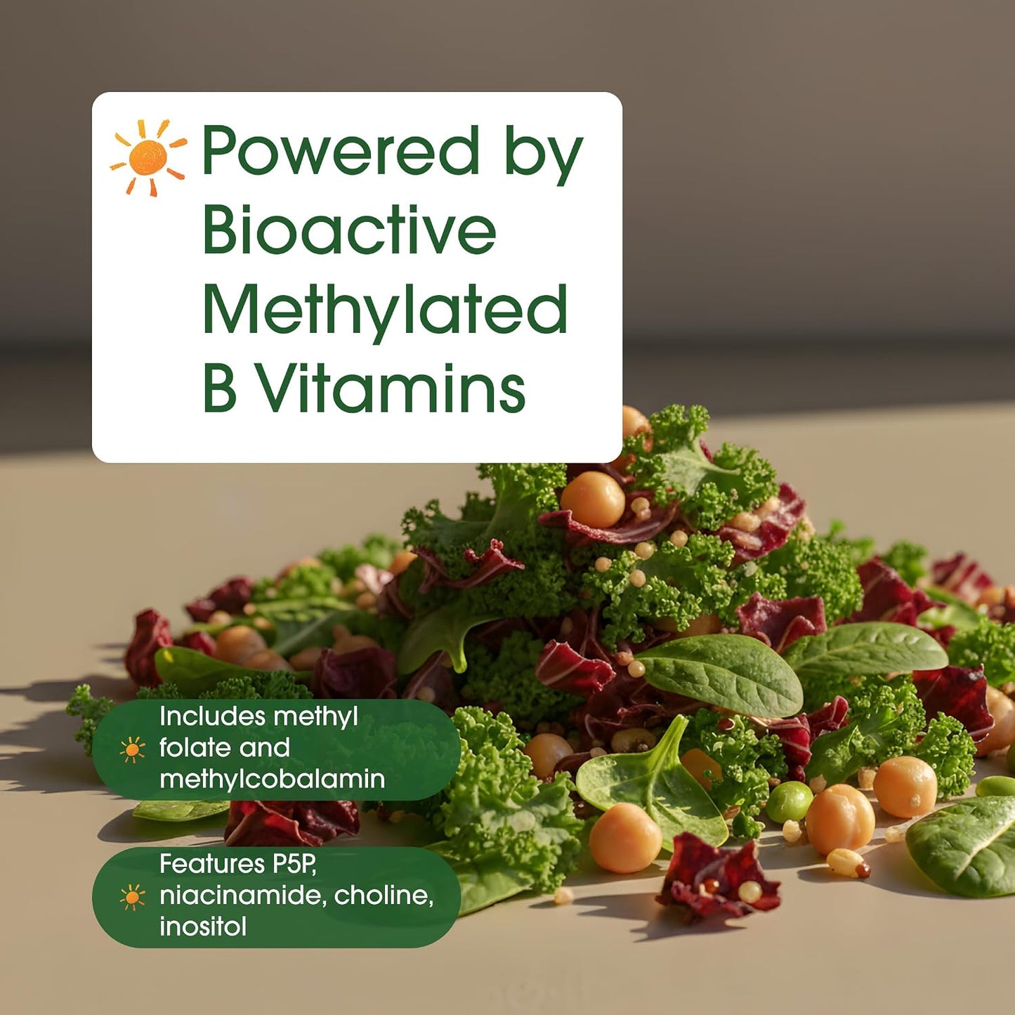 NatureBell Methylated B Complex - 240 Vegetarian Capsules - High Bioavailability 12-in-1 Formula - görsel 6