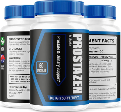 Prostazen Capsules - Food Supplement for Men (60 Capsules)