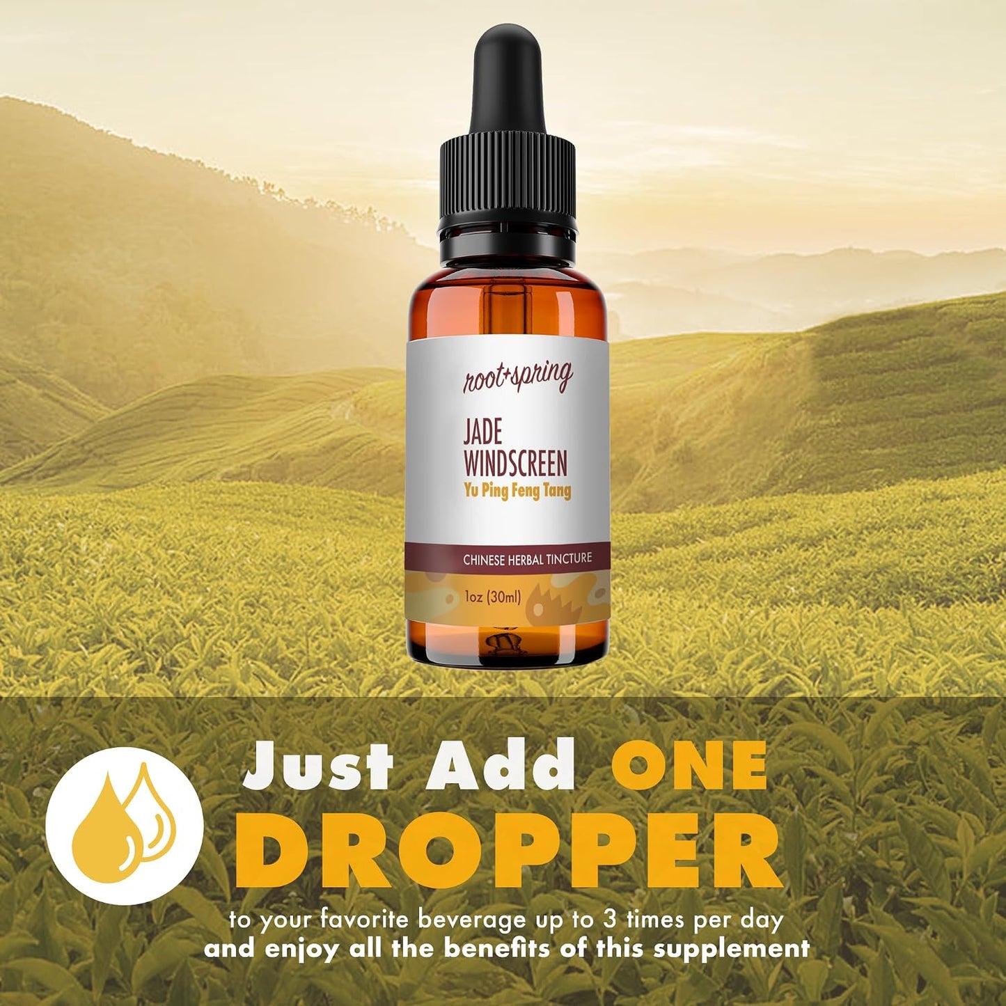 Jade Windscreen – Yu Ping Feng Tang – Herbal Tincture (Liquid Extract) – Yu Ping Feng San Wan Concentrate with Dropper – Natural TCM Herb Blend Supplement 30 ml (Pack of 4) - görsel 3