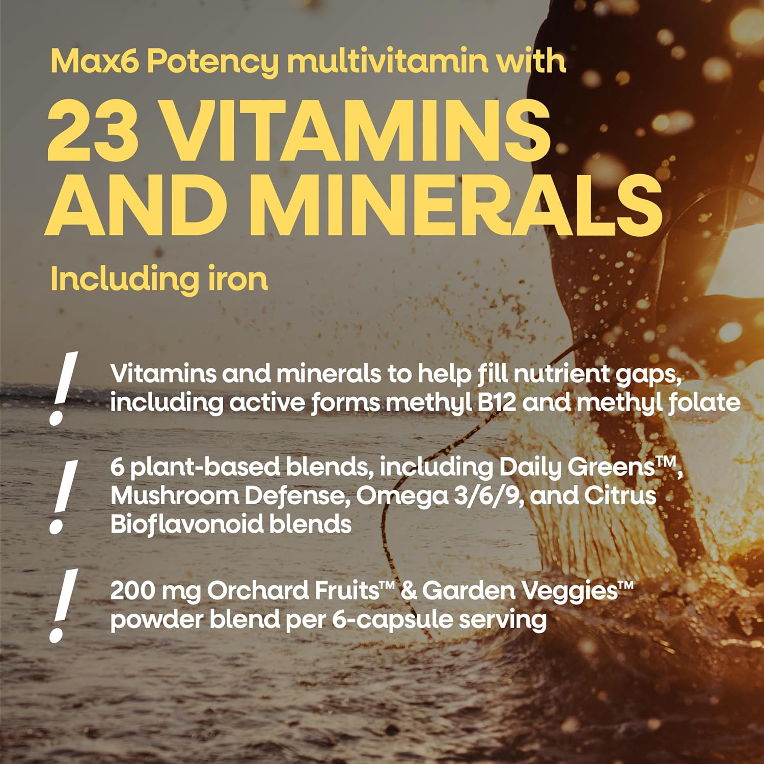 Nature's Way Alive! Max6 Potency Adult Complete Multivitamin with Iron, Methylated B12 & Folate, 90 Capsules - görsel 4