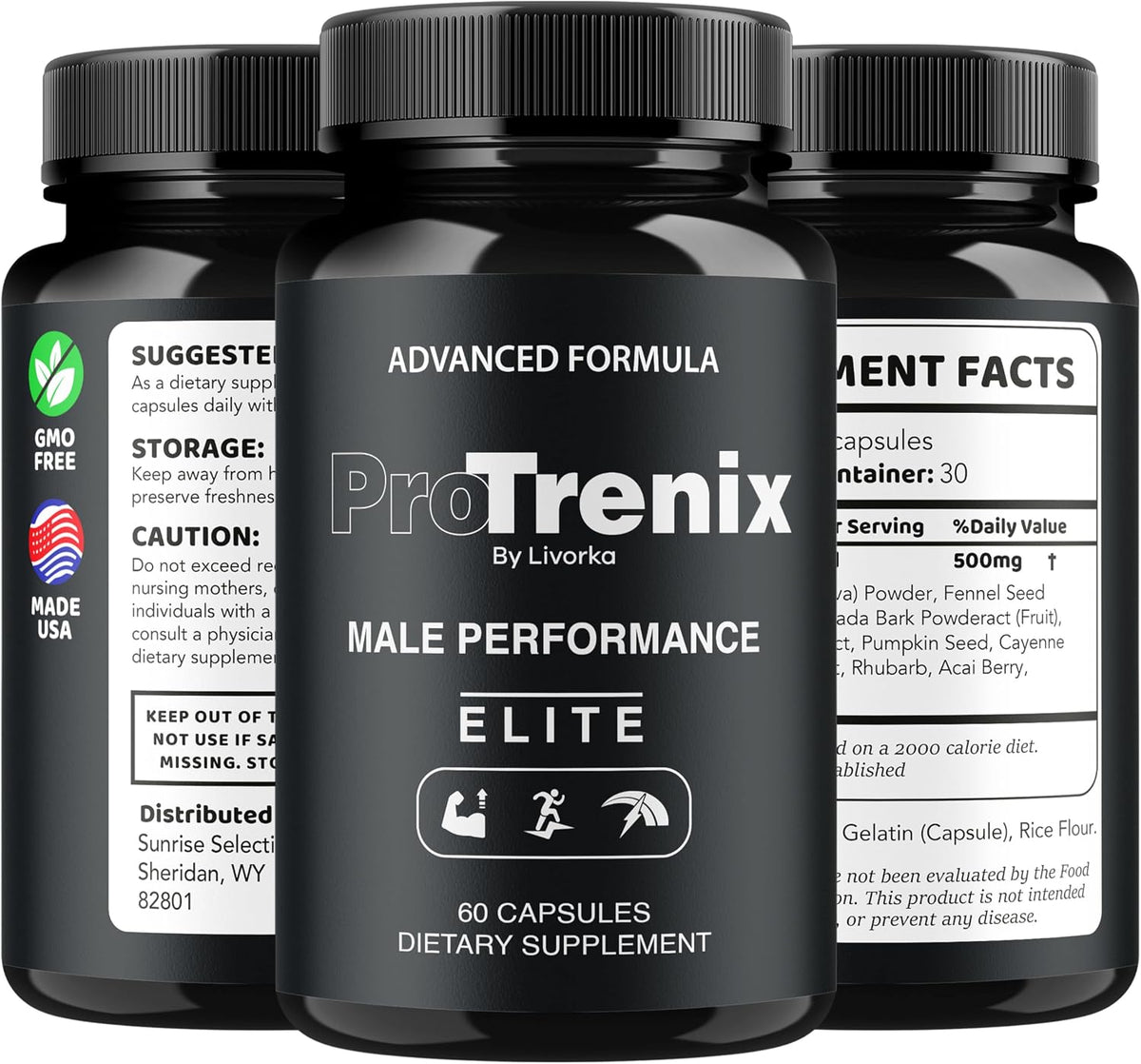 (3 Pack) ProTrenix Pills for Men, All-Natural Multivitamin Supplement, 180 Capsules - görsel 8