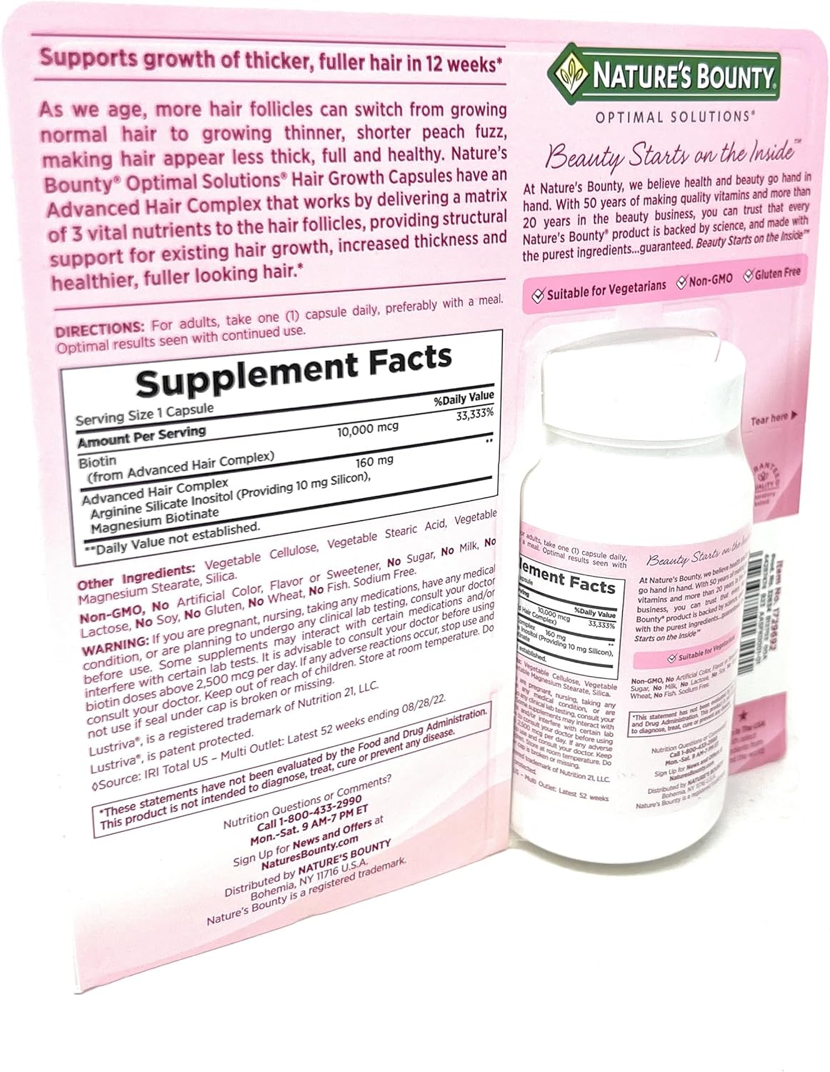 Nature's Bounty Hair Growth Supplement, 90 Capsules - görsel 4